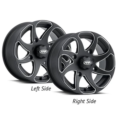 Rueda Twister Itp 1422329727BR - 14x7mm - Desplazamiento 5+2 - 4/156 - Negro Mate con Foto 1 de 3