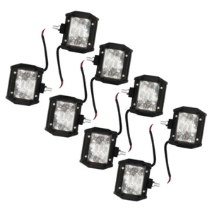 For Off-Road Tractor 4WD Work Light Bar Spot Flood Beam Lights 8X 4inch 18W LED - Picture 1 of 14