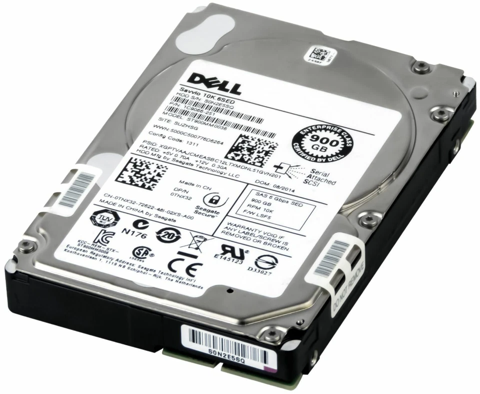 Disk Dell 0TNX32 TNX32 900GB 10000U/Min 64MB SAS-2 ST900MM0036 2.5'' Pollici - Immagine 1 di 3