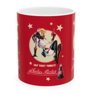 Fallout Inspired Nuka Cola Ceramic Mug, 11 Oz - Image 1 of 3