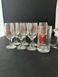 7er Set The Concord Hotel Jan 1988 polnischer Festzug Glas Tassen und Bierkrug - Bild 1 von 3