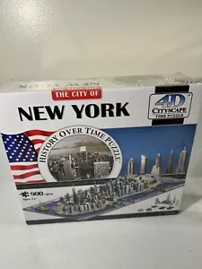 4D Puzzle New York City NYC Skyline Cityscape History Over Time NEW 900 Pc Model - Picture 1 of 2