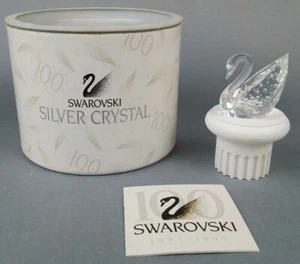 CRISTAL DE SWAROVSKI CISNE 100 ANIVERSARIO CON PEDESTAL A7633NR100000 RETIRADO - Imagen 1 de 4