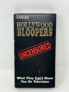 Vintage VHS: Hollywood Bloopers Uncensored Tested And Working - Picture 1 of 7