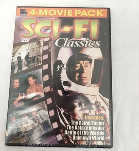 Sci-Fi Classics 4 Movie Pack - Vol. 1 (DVD) The Galaxy Invader Unknown World DVD - Picture 1 of 3