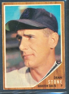 1962 Topps #574: DEAN STONE High #, Houston Colt .45’s ~ VG - Picture 1 of 2