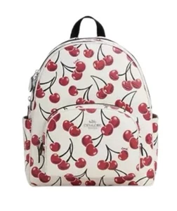 Coach Court Backpack With Cherry Print CAA72 NWT - Picture 1 of 5