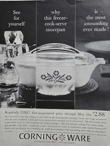 1961 Corning Ware Pyroceram saucepan vintage ad - Picture 1 of 1