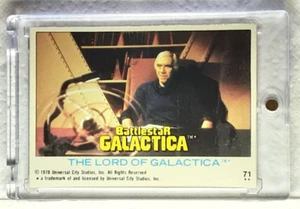 1978 Battlestar Galactica U.K Edition Card 71 THE LORD OF GALACTICA - Picture 1 of 3