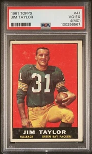 1961 TOPPS JIM TAYLOR #41 PSA 4 (MC) - Picture 1 of 2