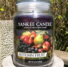 Yankee Candle Retired "AUTUMN FRUIT" ~ Large 22 oz. ~ WHITE LABEL~ RARE ~ NEW