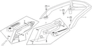 SFM / Sachs RRArmrest P402550500101240 Sachs SX1 50cc bis 2012 - Picture 1 of 1