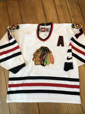 Nike Jeremy Roenick Chicago Blackhawks Large Jersey Made Canada Stitched Cover