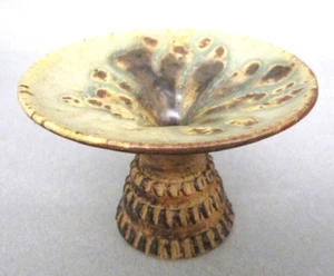 Mid Century c 1962 RAY MARSHALL Studio Art Pottery Weed Pot Candle Holder Vase - Picture 1 of 12