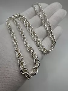 Catena donna elegante massiccia argento 925 Ucraina 57,7g - 25,6 pollici ottimo regalo - Foto 1 di 9