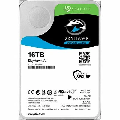 New Seagate SkyHawk AI ST16000VE000 16TB Internal 7200 RPM 3.5 inch Hard Drive - Image 1 of 3