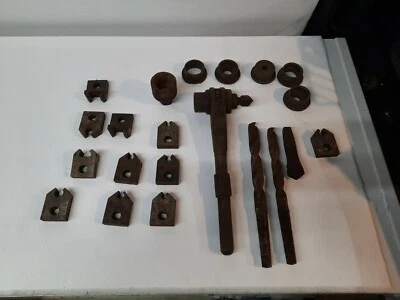 Vintage Large Dies, Handles Dertal Reed Made In USA Erie Pennsylvania  - Image 1 of 4