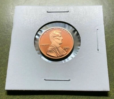 2006 S Proof Lincoln Memorial Cent Taken from a 2006 US Mint Silver Proof Set - Image 1 of 2