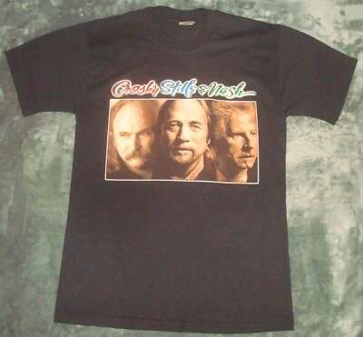CAMISETA CROSBY STILLS NASH 1998 DE COLECCIÓN MEDIANA DOBLE CARA 30 ANIVERSARIO GIRA AÑOS 90 Foto 1 de 4