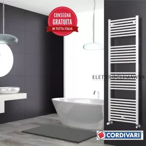 TERMOARREDO CORDIVARI SCALDASALVIETTE Termosifone Bagno Lisa 22 BIANCO - Afbeelding 1 van 2