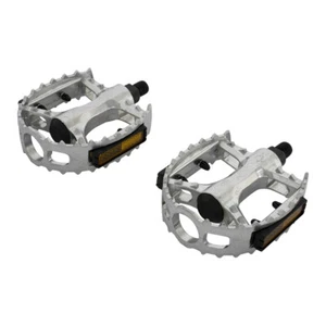 PRO+ BICYCLE PEDALS VP-747 ALLOY IN CHROME COMPATIBLE WITH 1/2 CRANK - Picture 1 of 1