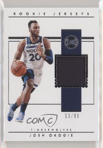 2018-19 Panini Encased Rookie Jerseys /99 Josh Okogie #RJ-JO Rookie RC