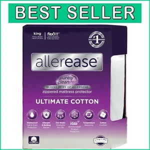 AllerEase King/Groß Matratzenschoner mit Reißverschluss - Premium Wasserdicht & Allergielinderung - Bild 1 von 8