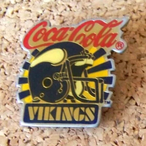 Coca Cola Minnesota Vikings brooch pin coke coca-cola NFL - Picture 1 of 7