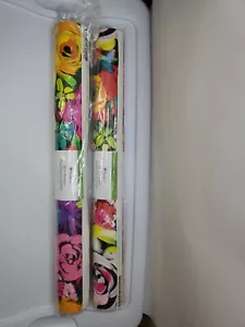 2 Rolls Spoonflower Les Fleurs Black (Medium Size) Wallpaper by the artwerks - Picture 1 of 7
