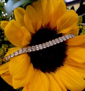 18kt White Gold Tennis Bracelet 7" 7mm 10CT Diamond VS Clarity EF Color - Picture 1 of 17