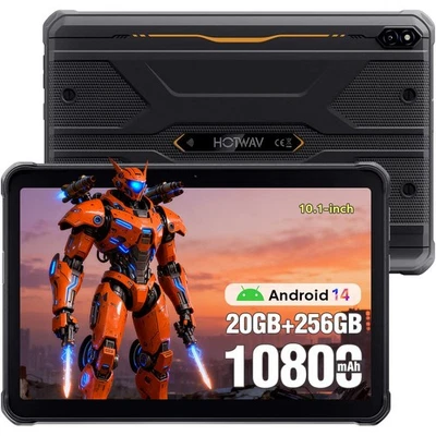 HOTWAV R10 Pro Outdoor Tablet 10800mAh 20GB+256GB 4G LTE DualSIM Tablet 13MP+5MP - Bild 1 von 4