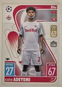 2021-22 Match Attax UEFA Soccer Card - Karim Adeyemi FC Salzburg SAL 4 - Imagen 1 de 1