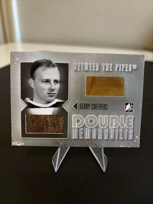 GERRY CHEEVERS 2006-07 ITG Between The Pipes Game Used Glove & Pad Double Mem - Image 1 of 2
