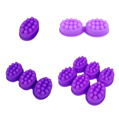 3D Handmade Silicone Soap Mold Massage Therapy Bar Making Mould Tools - Image 1 of 4