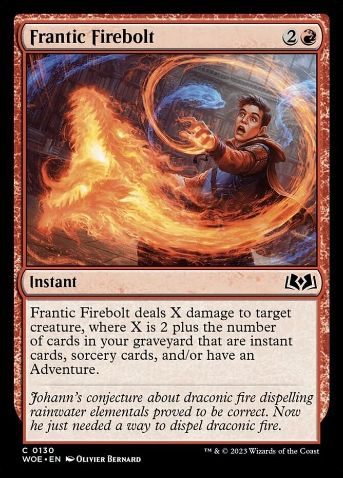 x1 Frantic Firebolt - Wilds of Eldraine - NM - MTG - Image 1 of 1