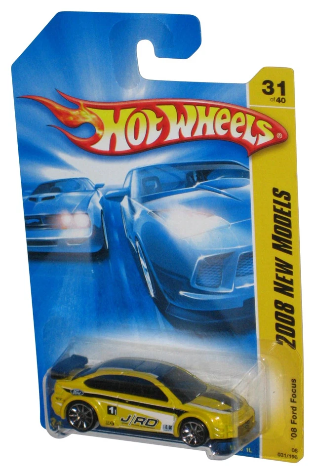 Hot Wheels 2008 New Models 31/40 Yellow '08 Ford Focus Car 031/196 - Image 1 of 1