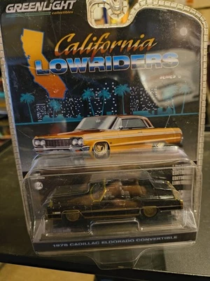 Cadillac Eldorado 1976 convertible Greenlight California 1:64 Lowriders Foto 1 de 4