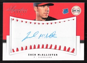 Signature Series Rookies 2012 Game Ball Signatures #147 Zach McAllister 209/299 - Imagen 1 de 2
