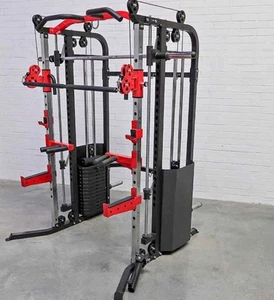 πͺ Saze Fit β Heavy Duty Smith Machine + Pulley System + Adjustable Bench - Picture 1 of 5