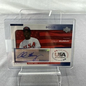 2004 USA Baseball 25-Year Anniversary Signatures Blue Ink Calvin Murray Auto/120 - Picture 1 of 21
