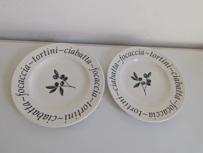2 x Kreativgeschirr, italienisch, Beilagenteller, 21 cm  - Bild 1 von 3
