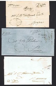 Franchigia 1851-53 3 lettere da Martinengo, Romano e S. - Imagen 1 de 1