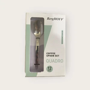 BergHoff Coffee Spoon Set QUADRO 12 Pieces Flatware Silverware Utensils 5.5” NEW - Picture 1 of 2