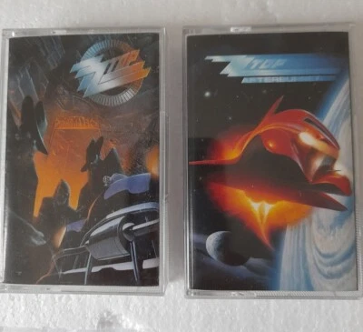 ZZ Top Afterburner Cassette And Recycler Cassette Card Inlays 1985 And 1990 - Image 1 of 4