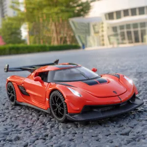 1:32 Scale Diecast Model Toy Car for Koenigsegg Jesko Super Car Sound&Light Toy - Picture 1 of 14