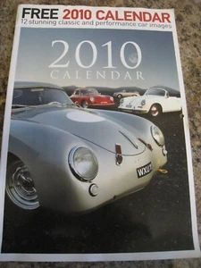 CLASSIC CAR CALENDAR 2010 JAGUAR ASTON MARTIN MASERATI FORD ALFA ROMEO PORSCHE - Picture 1 of 3