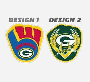 Wisconsin Fan Sport Combo Mashup Packers Badgers Brewers Vinyl Decal Sticker - Picture 1 of 3