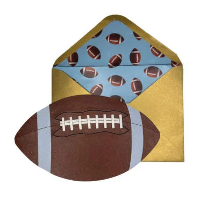 Tarjeta de felicitación de cumpleaños de lujo - fútbol troquelado Foto 1 de 2