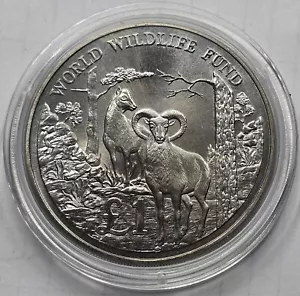 CYPRUS 1986 POUND MOUFLON WWF UNC COIN CUNI - Picture 1 of 2