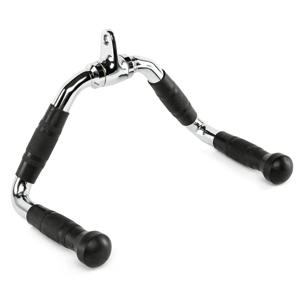 Rudergriff breit mit Ergo-Gummigriffen - für Kraftstationen / Seilzug - Bild 1 von 4